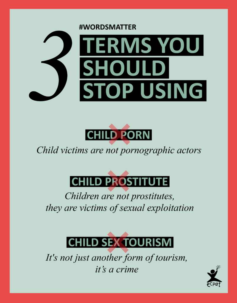 Words matter - ECPAT terminology guidelines