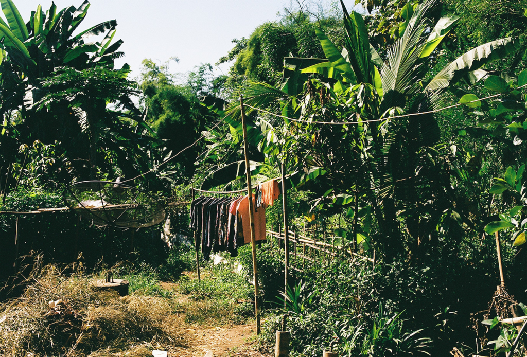 The backyard of migrant workers somewhere in Thailand. Photo: ECPAT International