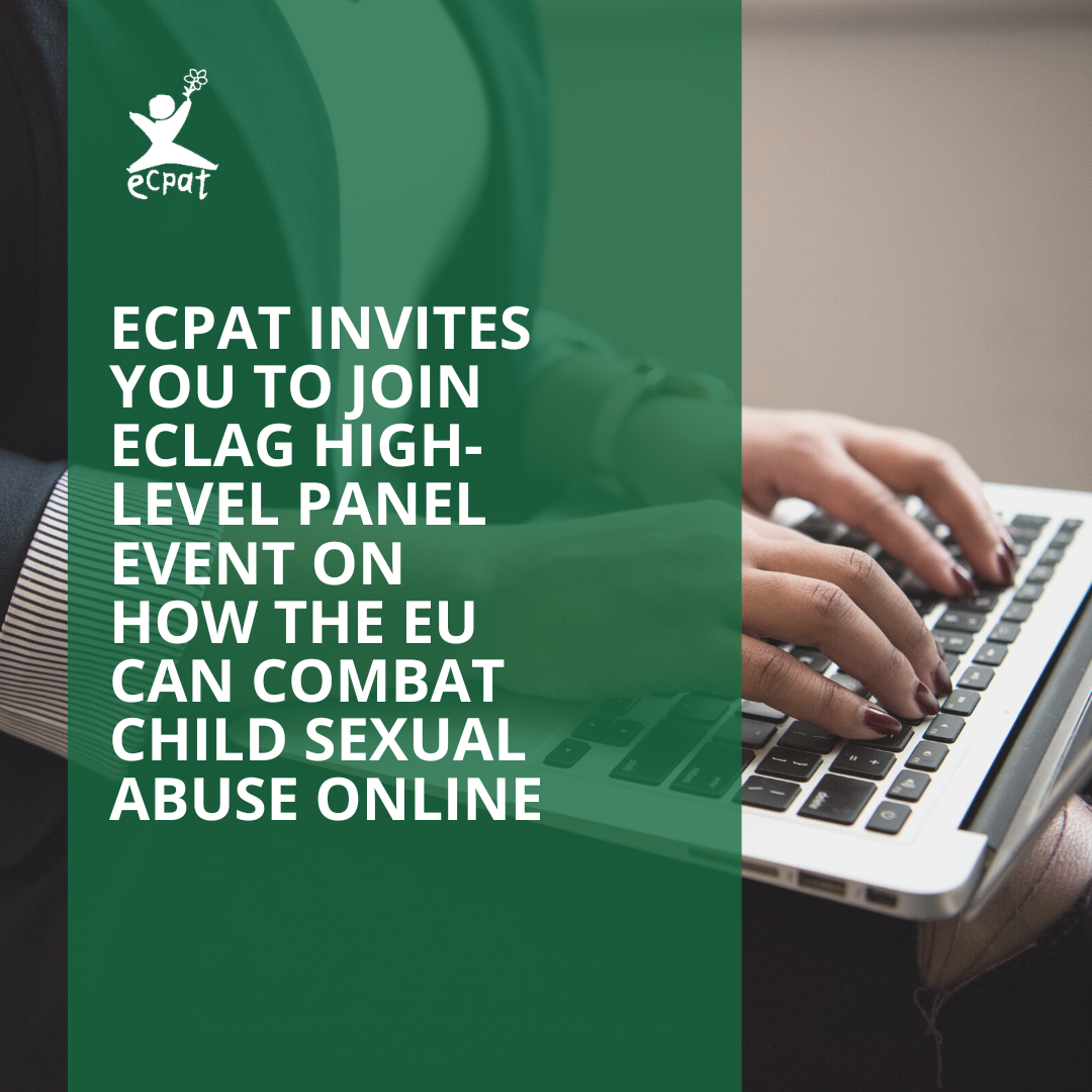 ECPAT invites you to join ECLAG highlevel panel event to discuss how