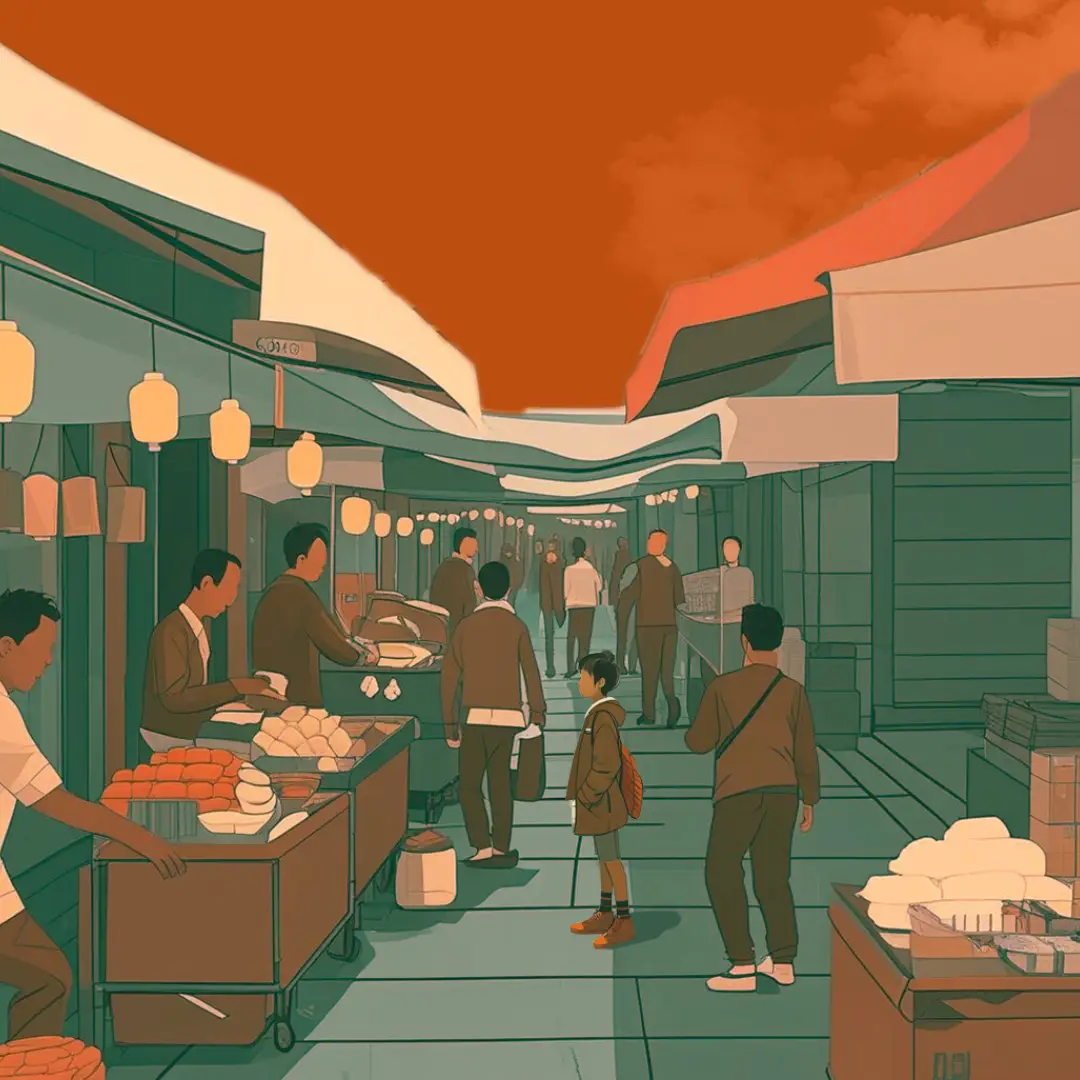 Child lost in market